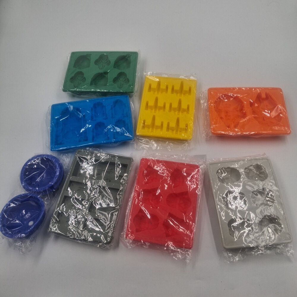 Star Wars Silicone Molds Lot of 8 Han Solo Boba Fett Millenium Falcon Death Star